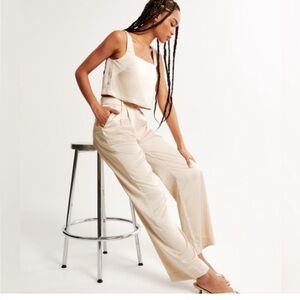 Abercrombie satin pants, matching top also for sale, both worn once